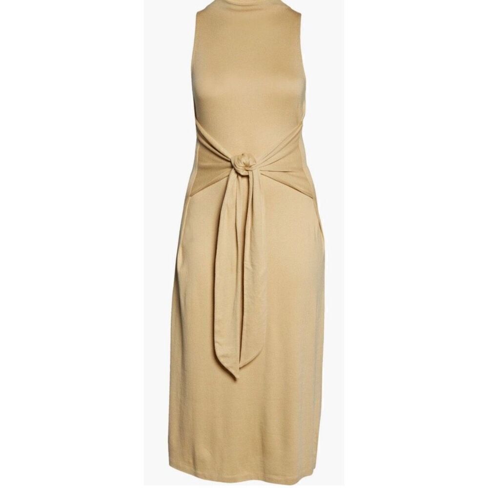Vince Wrap Waist Sleeveless Dress In Maize Nwt Size 3xl